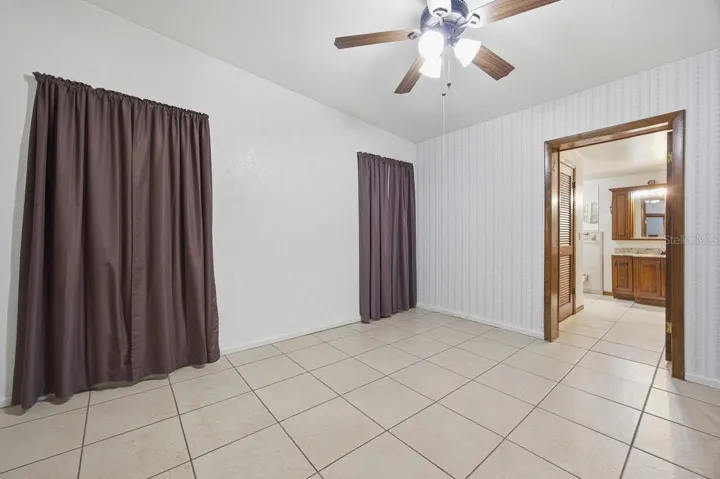 Primary Bedroom shown Empty