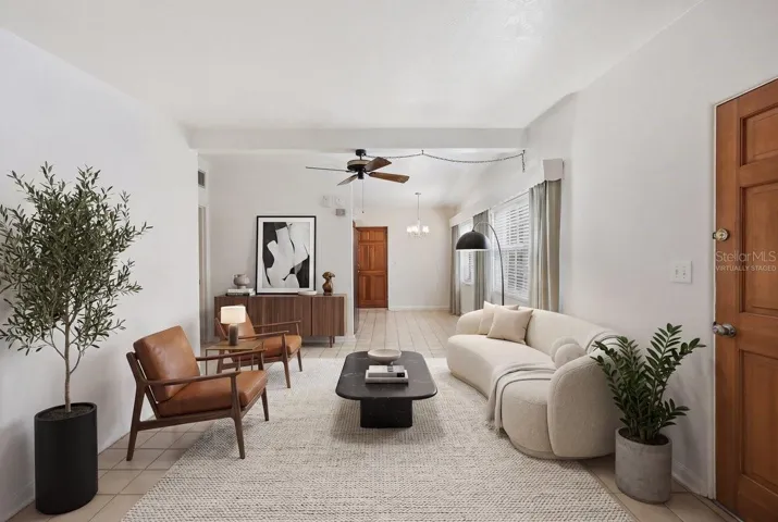 Living Room Virtually Staged