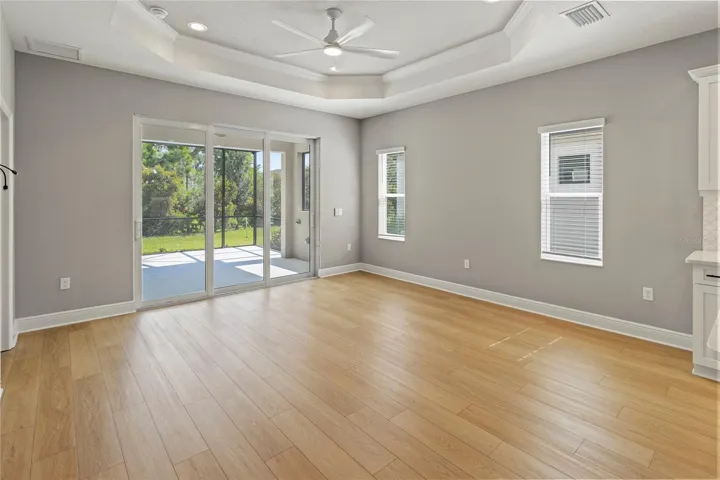 Spacious great room leads to extended lanai