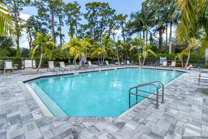 Oasis pool close by, palms and pergolas for shade