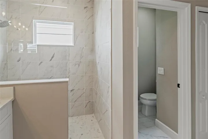 Primary walk in shower