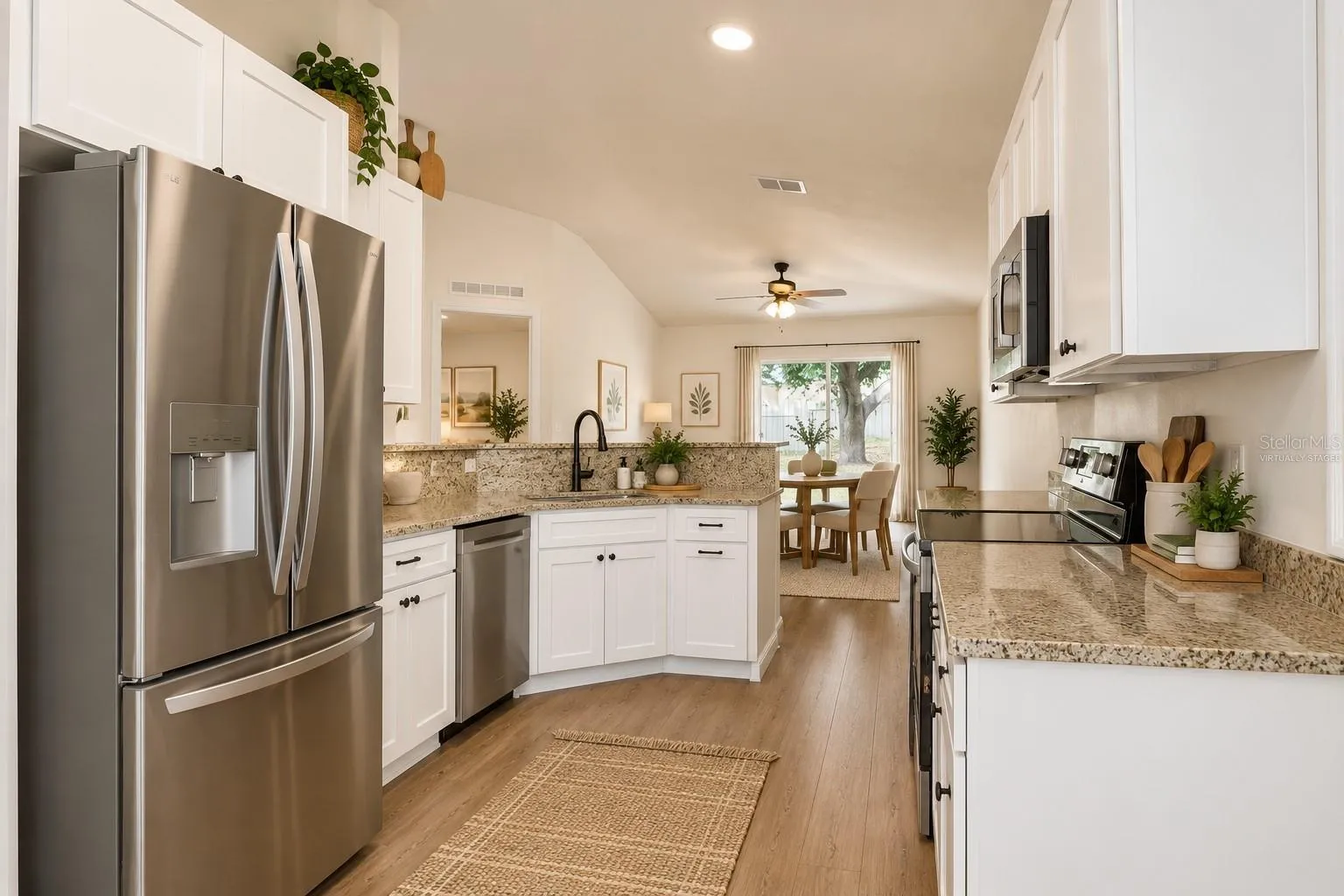 Kitchen-virtually staged