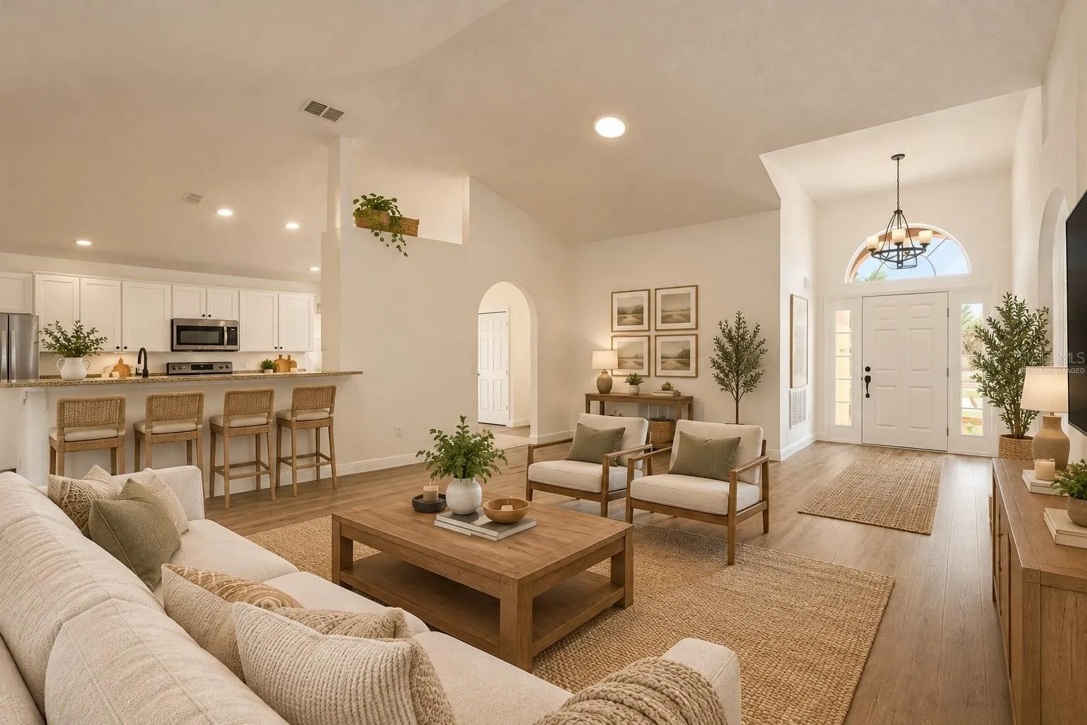 Living Room-virtually staged