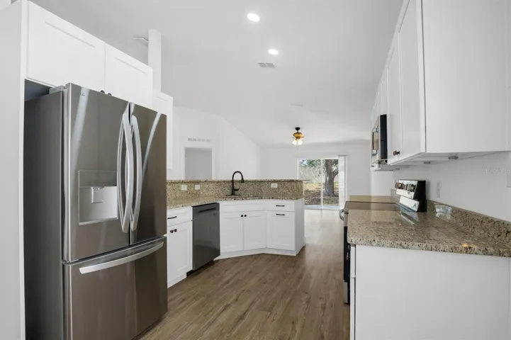 Kitchen with Granite Countertops