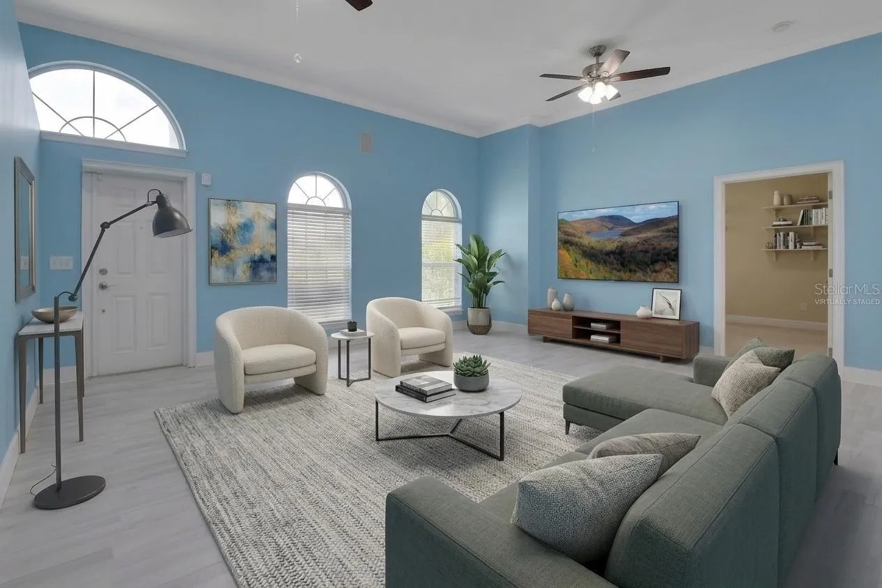 Virtually Staged Living Room