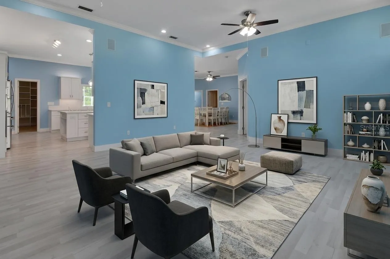 Virtually Staged Living Room