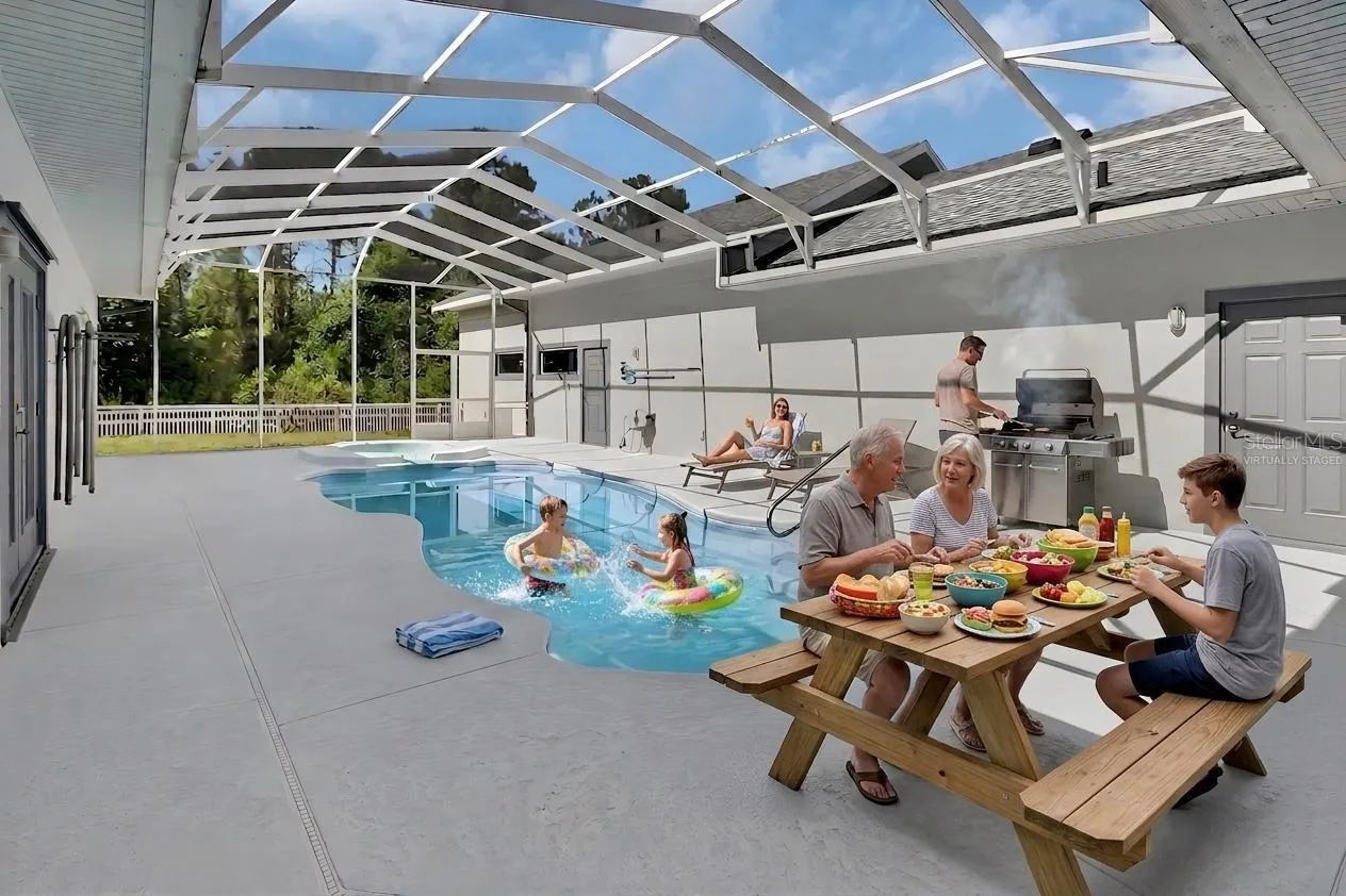 Virtually Staged Pool