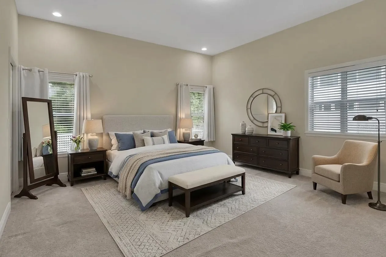 Virtually Staged Multi-gen Suite Bedroom