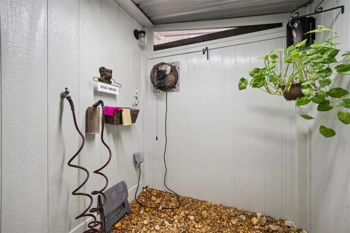 Covered Backyard Shower/Dog Wash