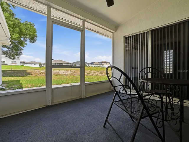 Back porch with view