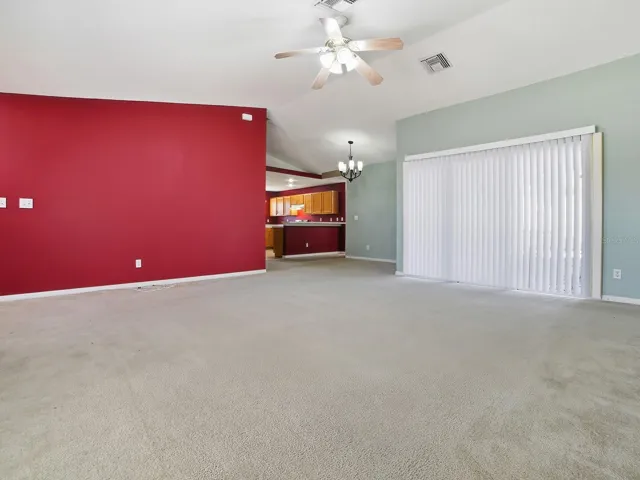 Living /Dinning combo overlooking kitchen