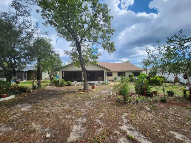 Backyard view from center