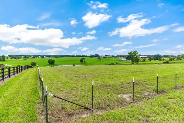 Separate fenced area for pets or possibly your farm