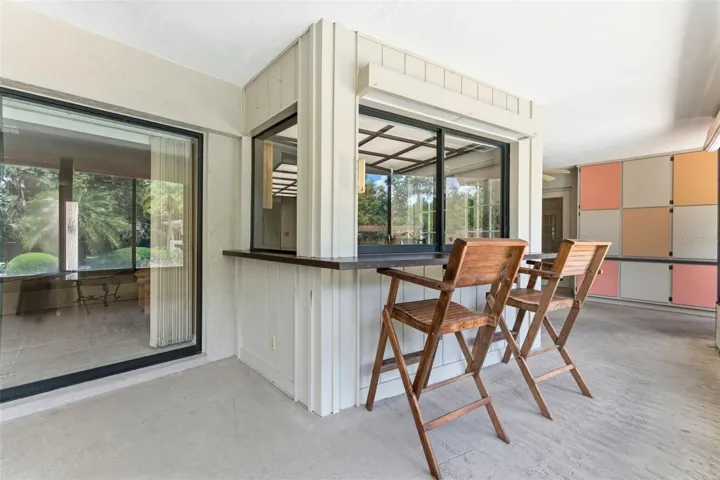 Covered Patio with Seating Area