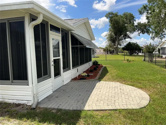 Paver patio from