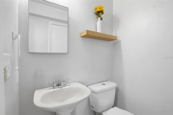 Convenient downstairs half bathroom