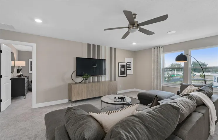 Model Home Design Only. Pictures and furnishings are for illustrative purposes only. Elevations, colors and options may vary. Furniture is for model home staging only.