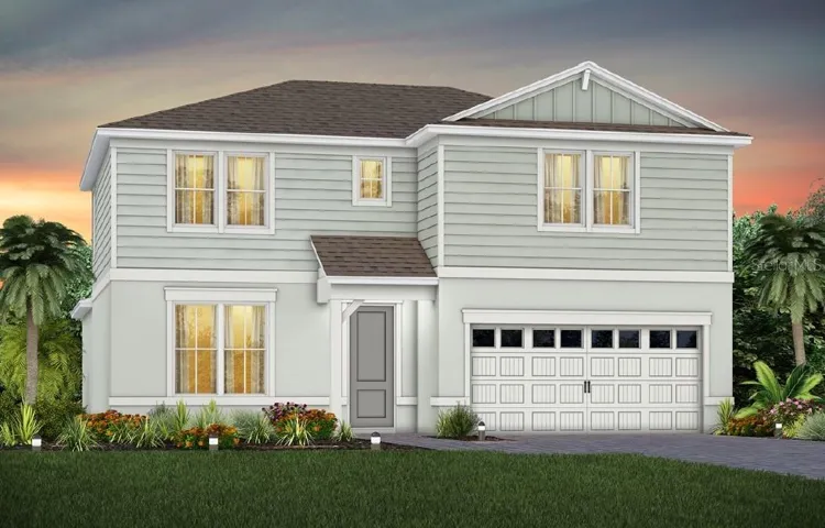 Exterior Design. Artistic rendering for this new construction home. Pictures are for illustrative purposes only. Elevations, colors and options may vary.