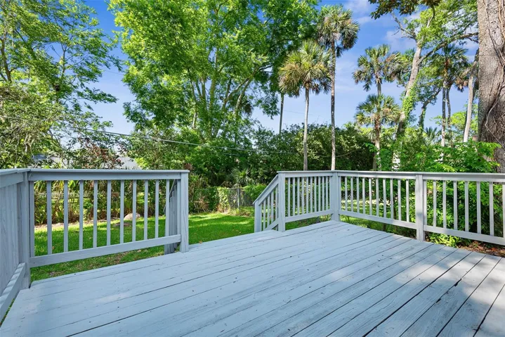 Backyard deck