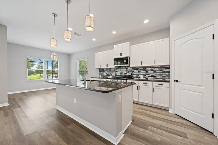 KITCHEN AND in-kitchen seating for 4 comfortably