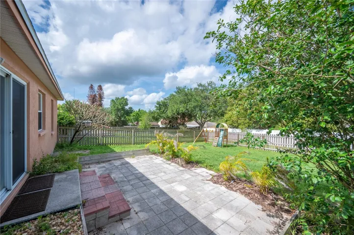 Backyard with patio