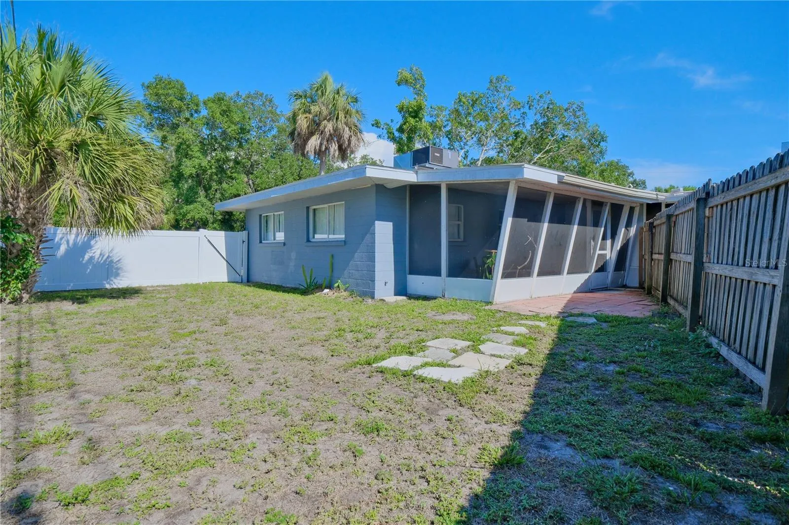 Unit B Fully Fenced in Backyard