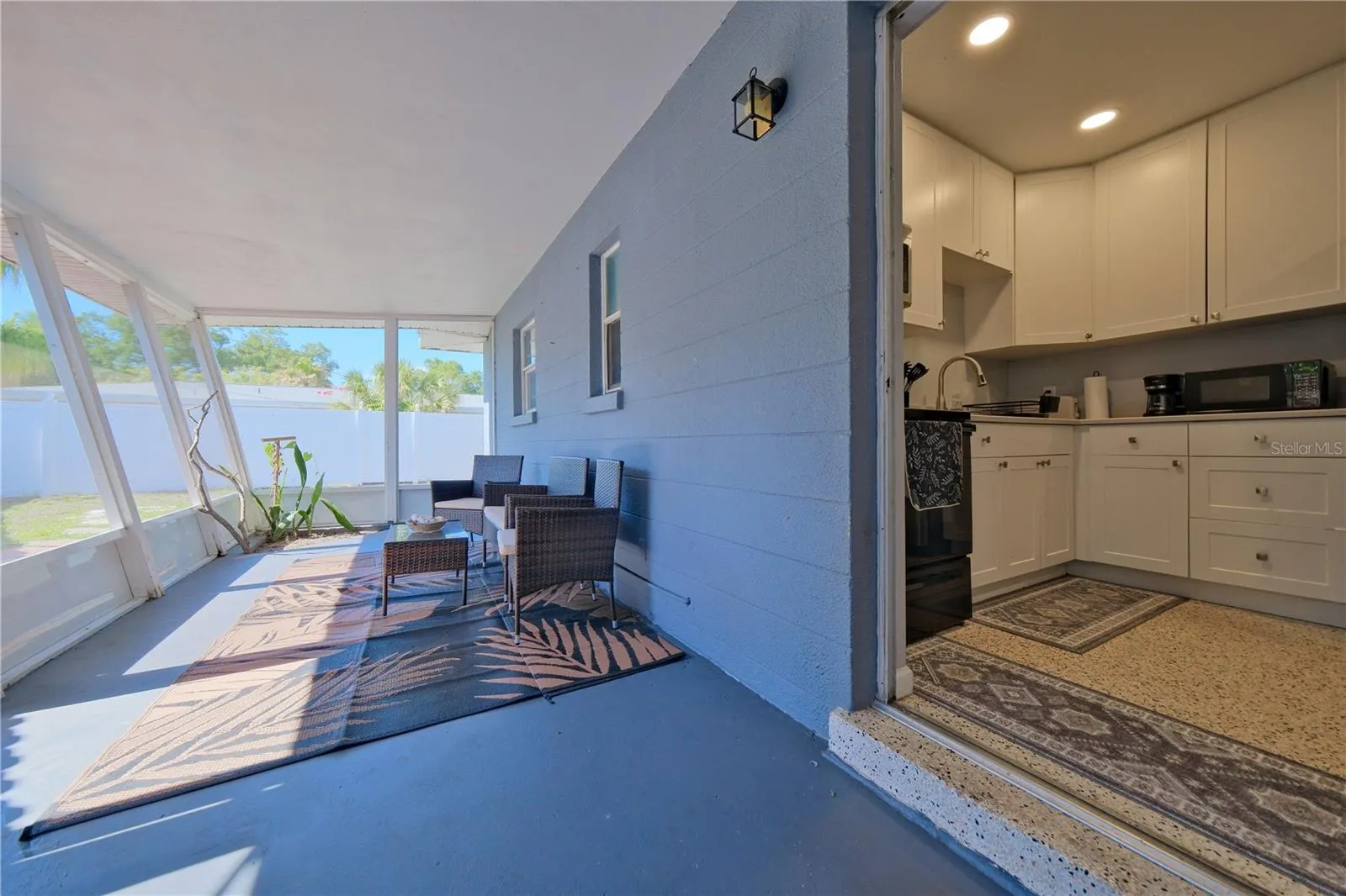 Unit B Covered Lanai off Kitchen