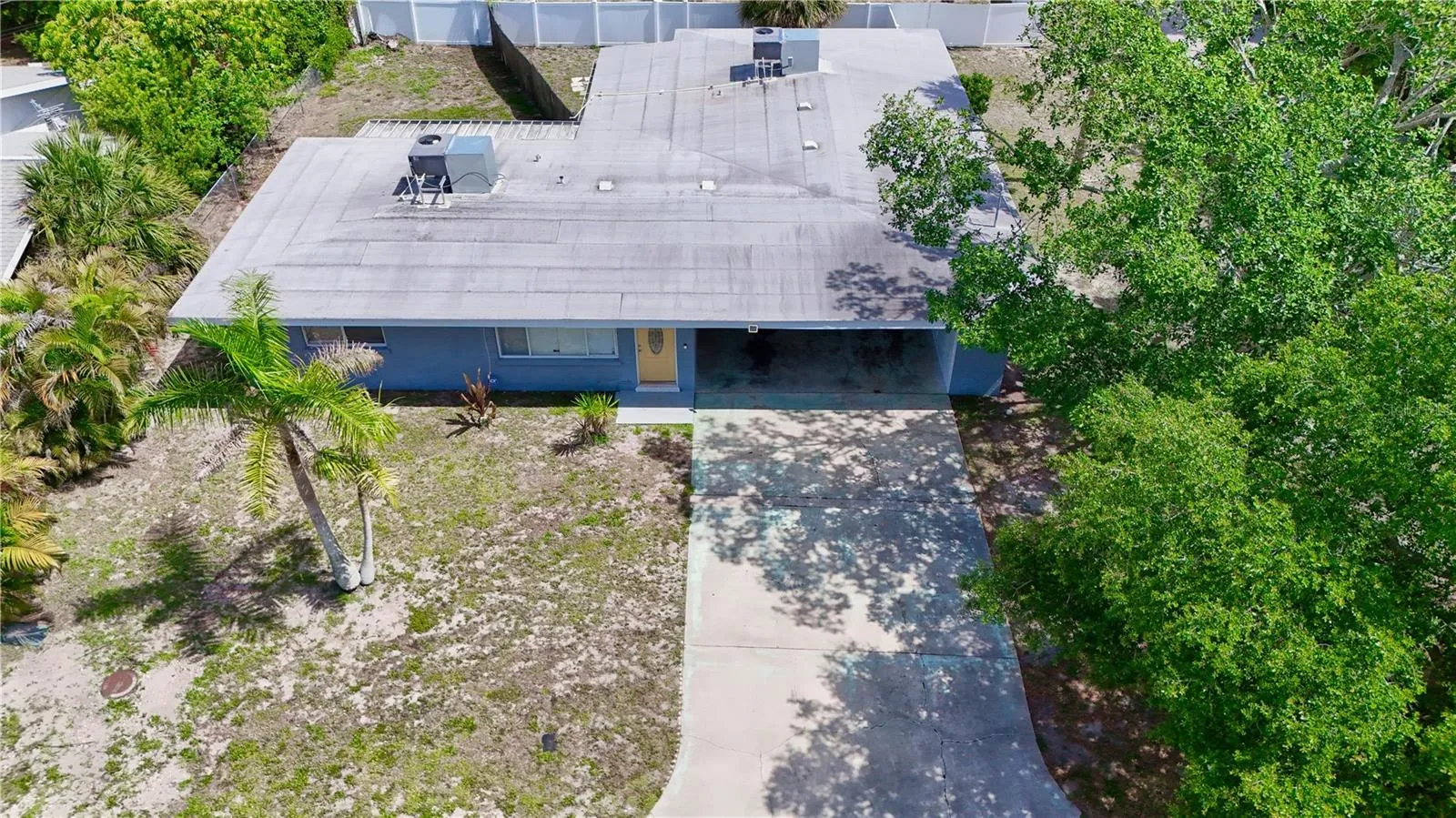 Front Yard Driveway Aerial
