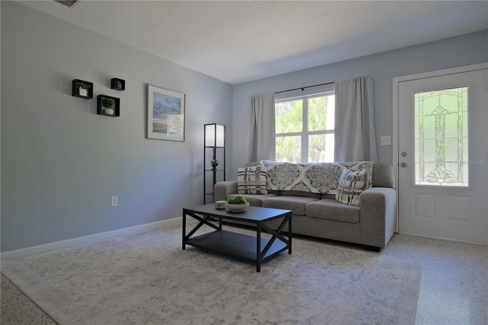 Unit B Living Room facing Entry