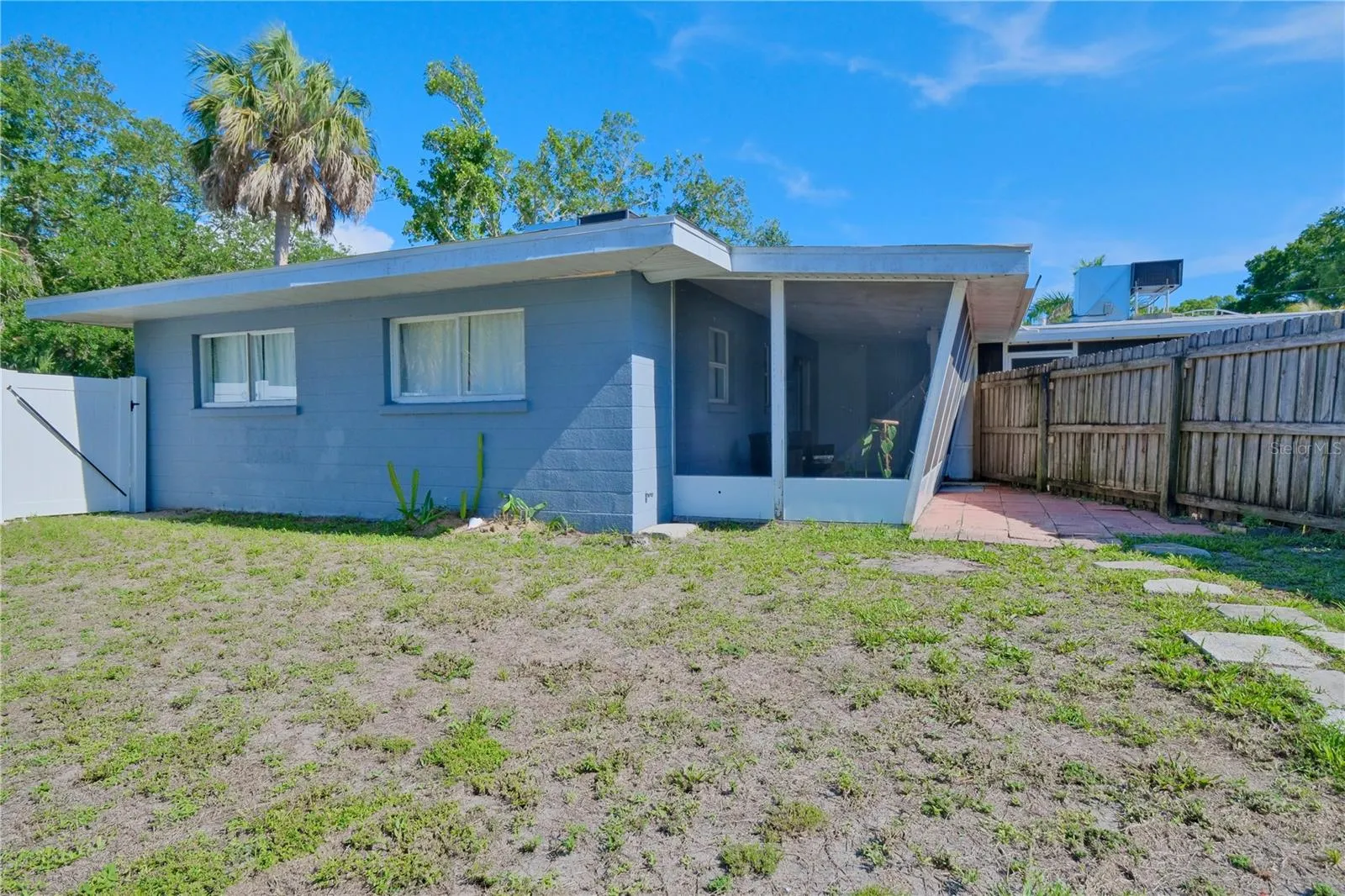 Unit B Fully Fenced in Backyard