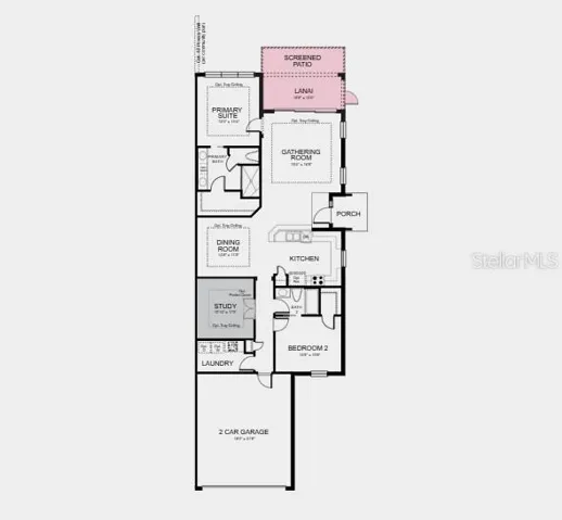 Additional Highlights Include: tray ceiling pkg, double pocket doors at study, 8' interior doors, cushion close doors and drawers, extended flooring to primary suite and closet, pendant light pkg, and garage floor seal.