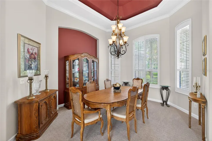 Dining room just off the foyer open to living room