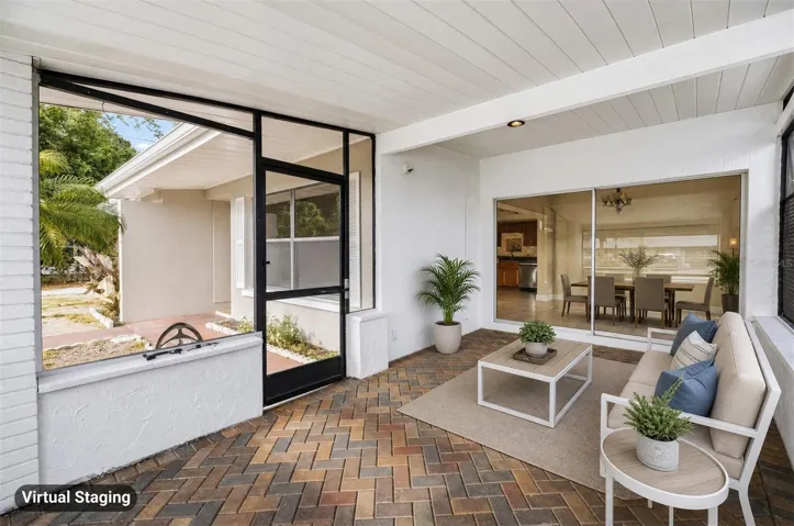 Virtual Staged Enclosed Patio