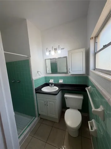 Primary bathroom with walk in shower