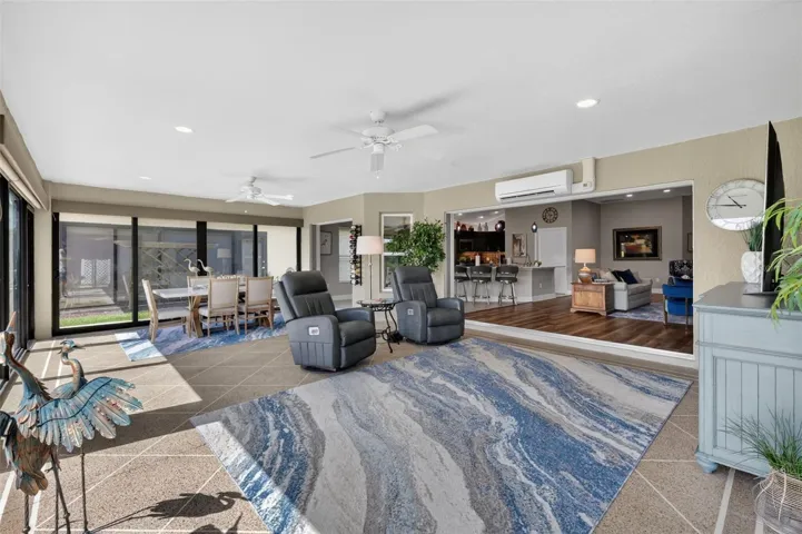 714sf Glass-Enclosed Lanai with TWO Mini-Splits and Water Views