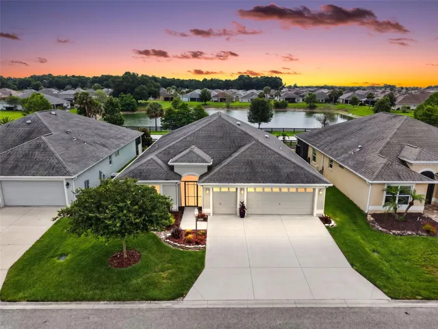 Twilight Front Elevation