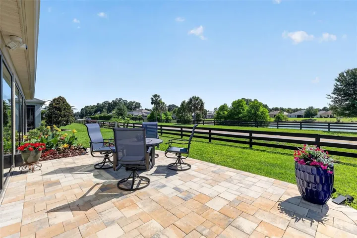 Rear Paver Patio with Water Views