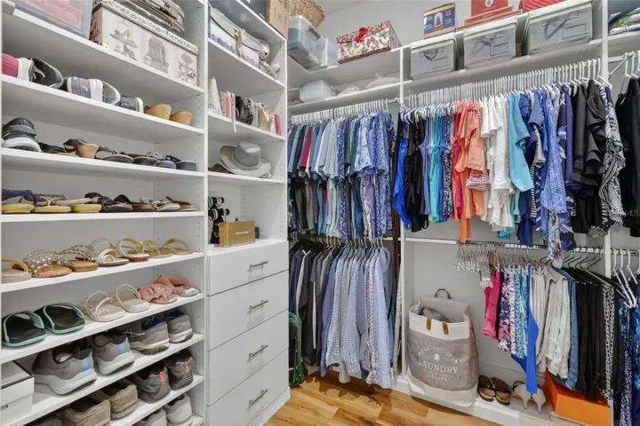 Primary Bedroom Customized Walk-In Closet