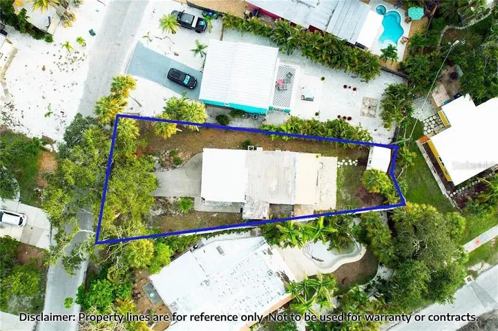 Aerial from above the present structure