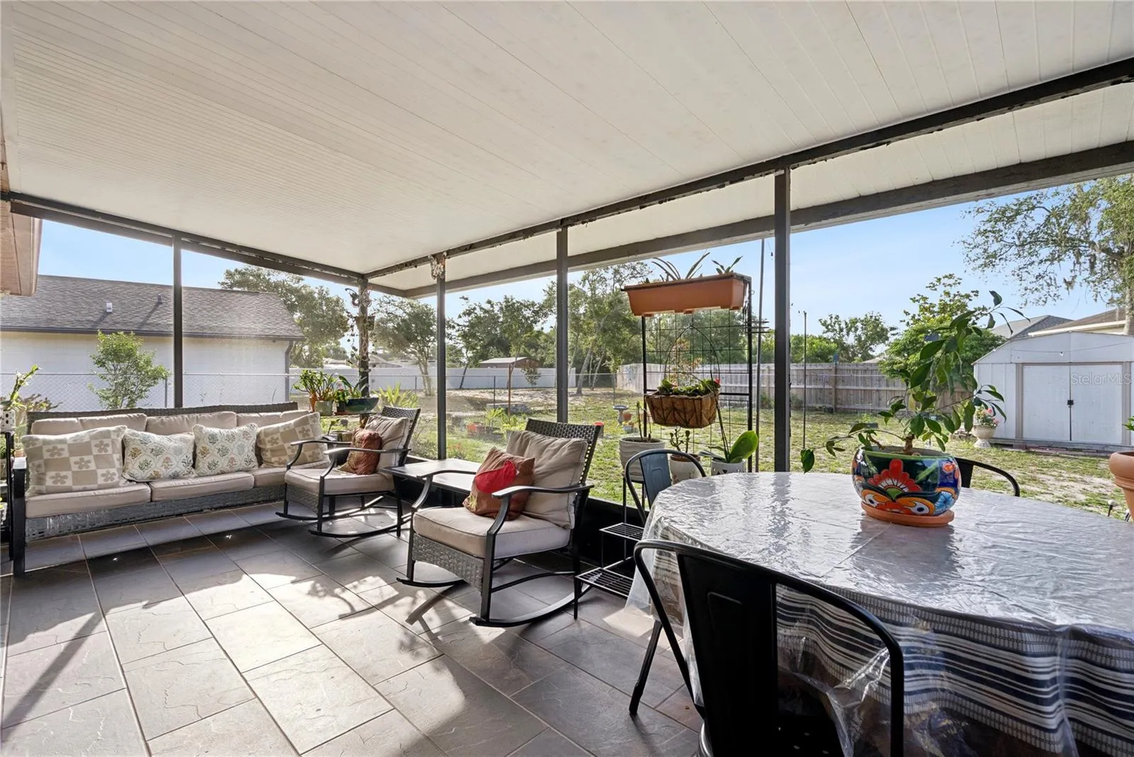 Screened in porch
