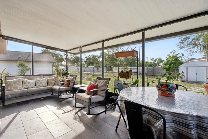 Screened in porch