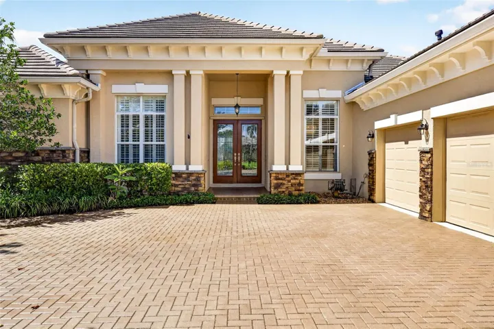 Front Elevation with Side Entry Garage
