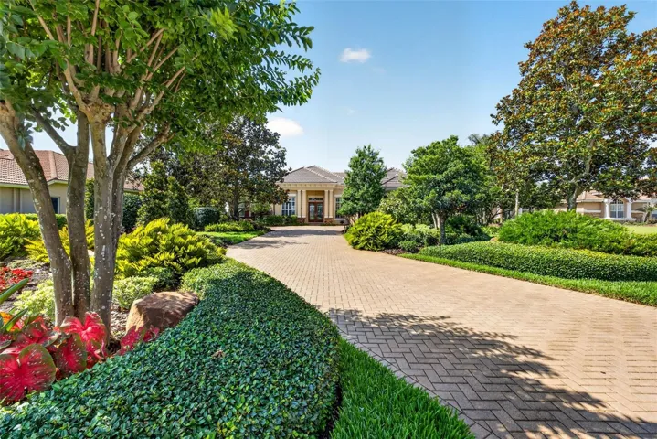 Freshly Sealed Paver Driveway