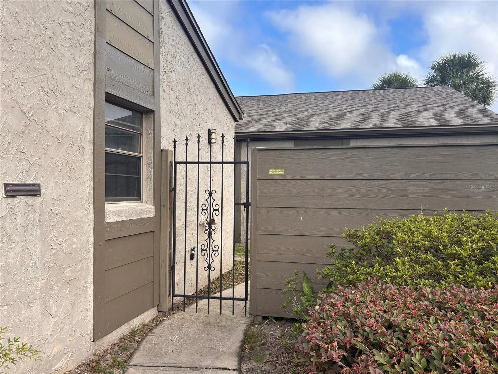 gate to Private Courtyard and Front Door