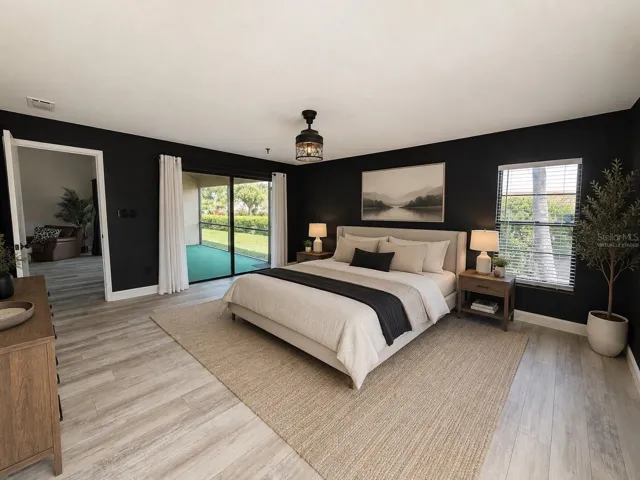 Virtually Staged Primary Bedroom