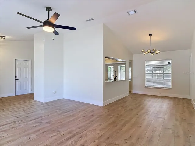 Living Room leading into dining room area.