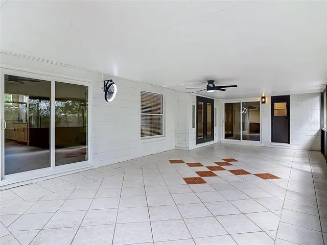 Huge covered and screened patio.