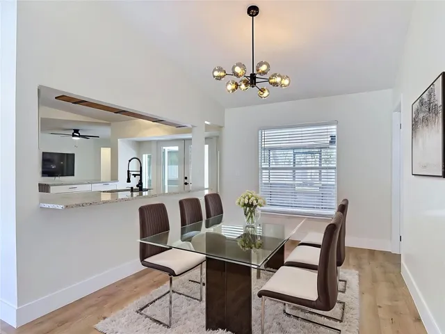 Dining Area Virtually Staged.