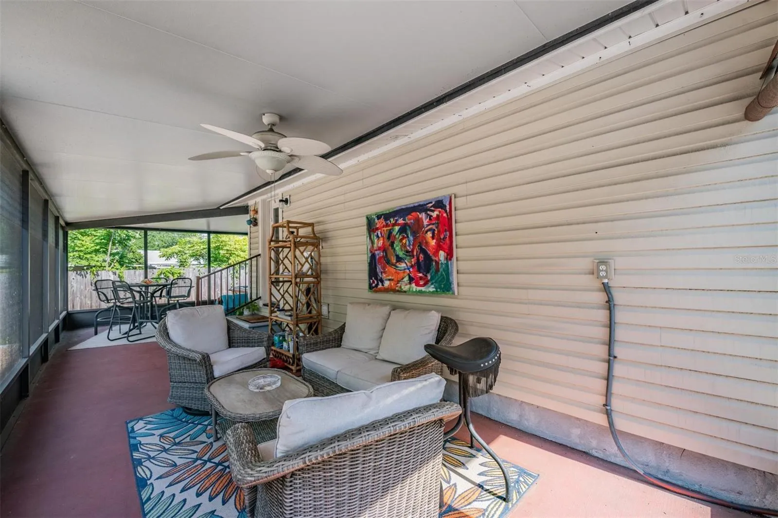 Another view of back porch