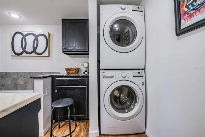 Washer and Dryer in master bathroom